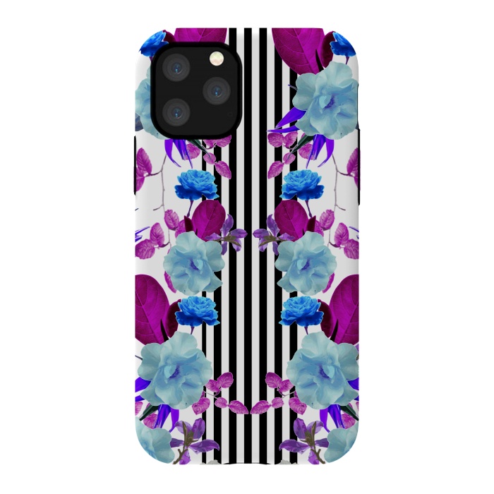 iPhone 11 Pro StrongFit Spring Garden (Blue-Purple) by Zala Farah