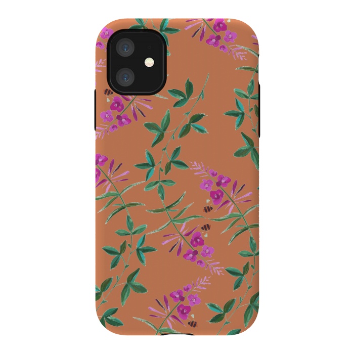 iPhone 11 StrongFit Floral Vines V2. by Zala Farah