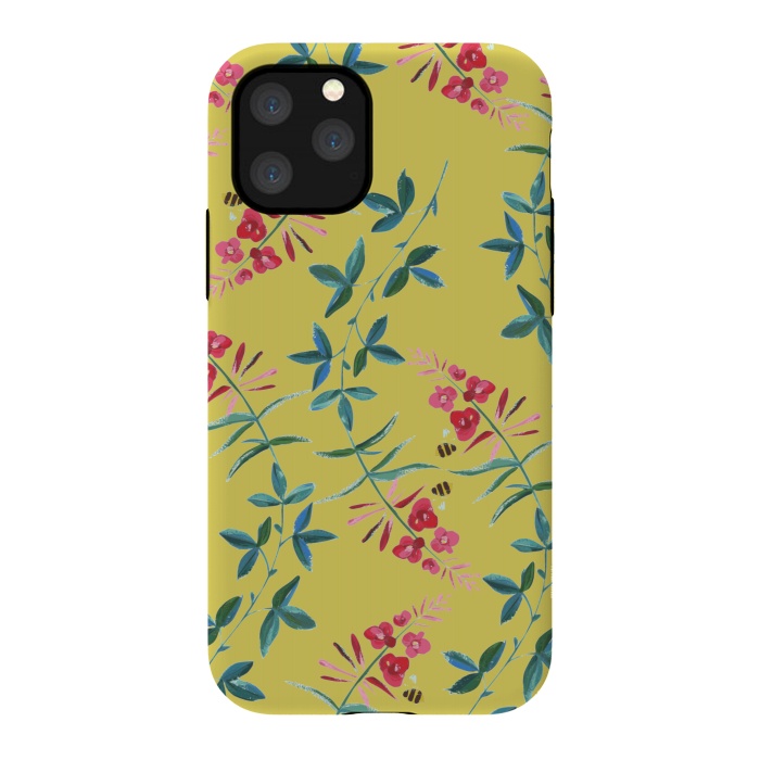 iPhone 11 Pro StrongFit Floral Vines by Zala Farah