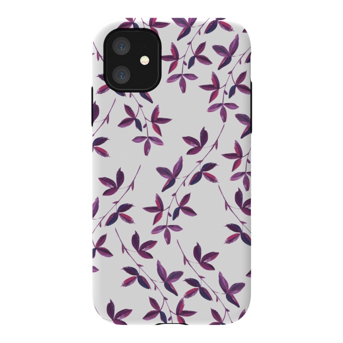iPhone 11 StrongFit Purple Vines by Zala Farah