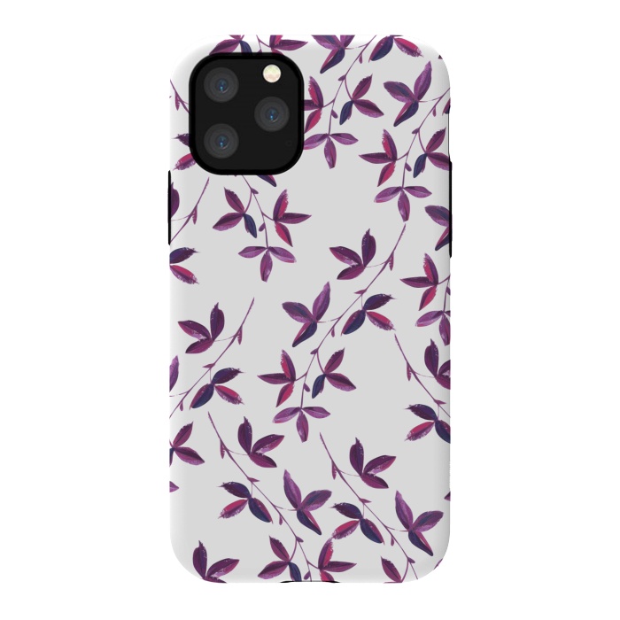iPhone 11 Pro StrongFit Purple Vines by Zala Farah