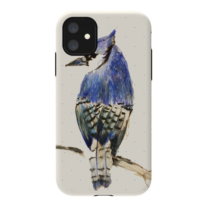 iPhone 11 StrongFit Bluebird of Happiness by Bettie * Blue