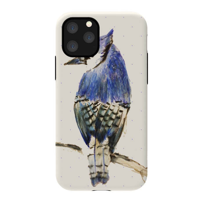 iPhone 11 Pro StrongFit Bluebird of Happiness by Bettie * Blue