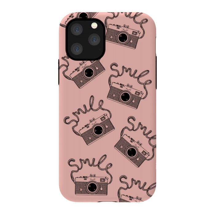 iPhone 11 Pro StrongFit Smile pattern rose by Coffee Man