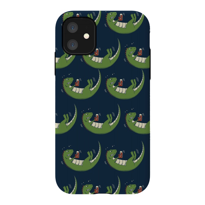 iPhone 11 StrongFit Dinosaur new shoes by Coffee Man