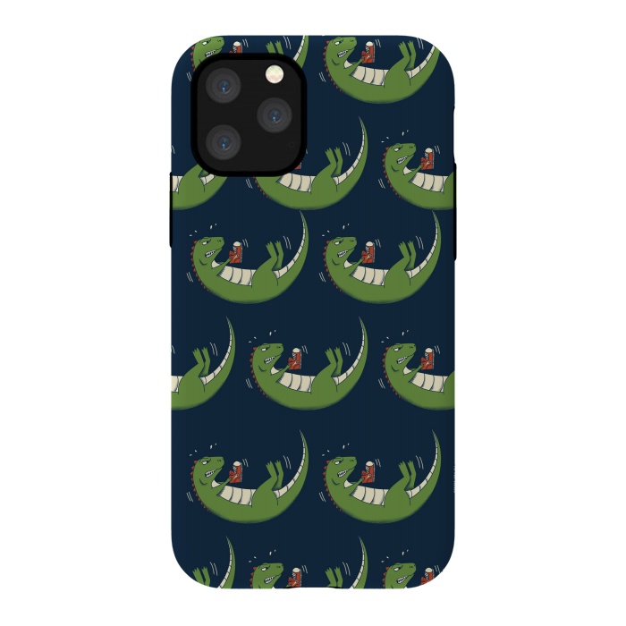 iPhone 11 Pro StrongFit Dinosaur new shoes by Coffee Man