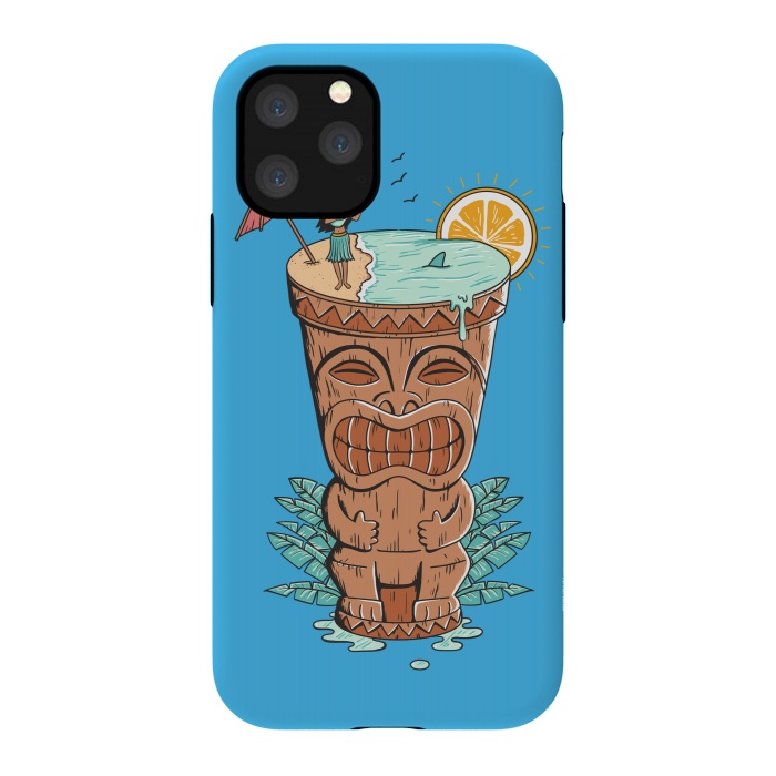 iPhone 11 Pro StrongFit Tiki Drink by Coffee Man