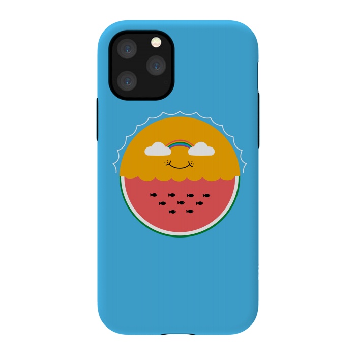 iPhone 11 Pro StrongFit Sun and Watermelon by Coffee Man