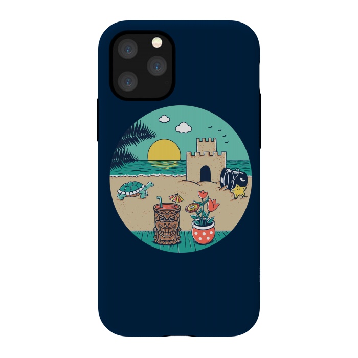 iPhone 11 Pro StrongFit Video game beach by Coffee Man