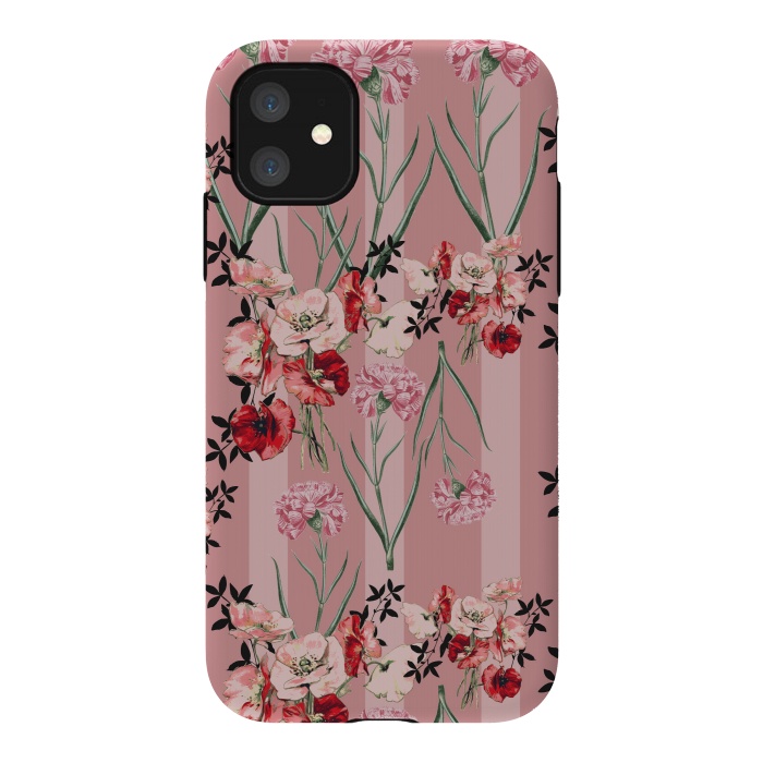 iPhone 11 StrongFit Floral Love X (Red) by Zala Farah