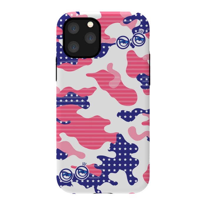 iPhone 11 Pro StrongFit EYES WITH CAMO by Michael Cheung