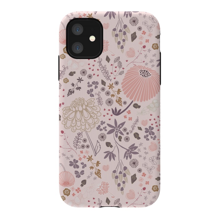 iPhone 11 StrongFit Field of Flowers by Paula Ohreen