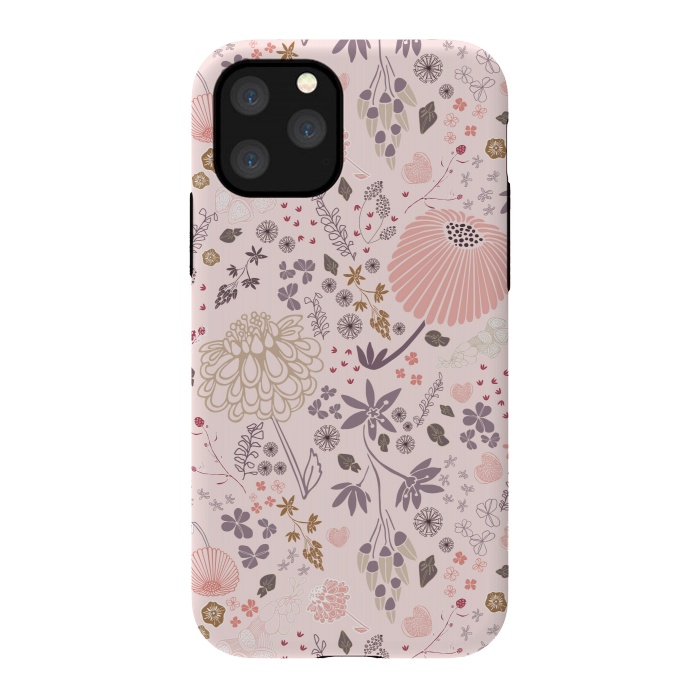 iPhone 11 Pro StrongFit Field of Flowers by Paula Ohreen