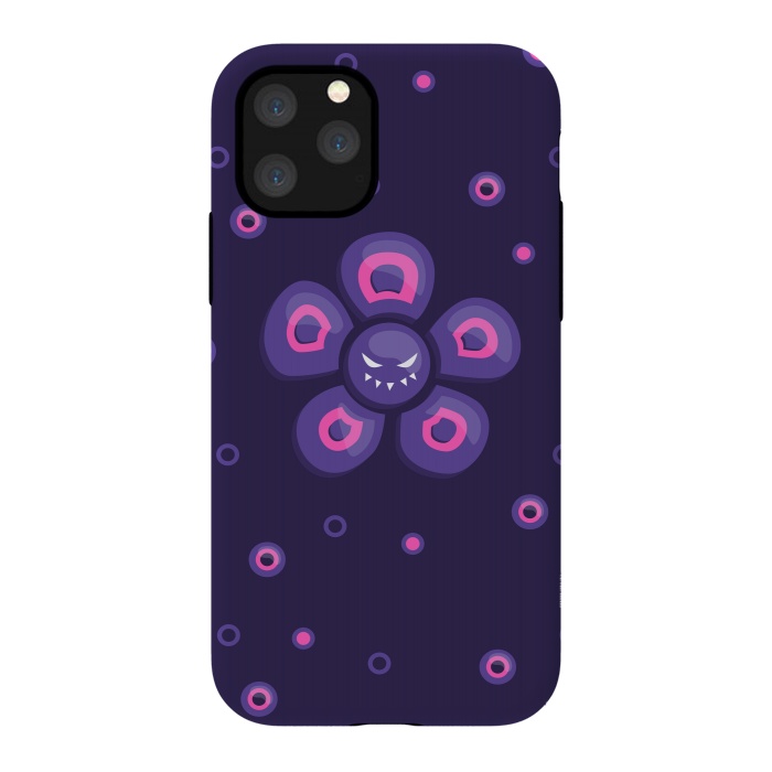 iPhone 11 Pro StrongFit Purple Evil Flower by Boriana Giormova