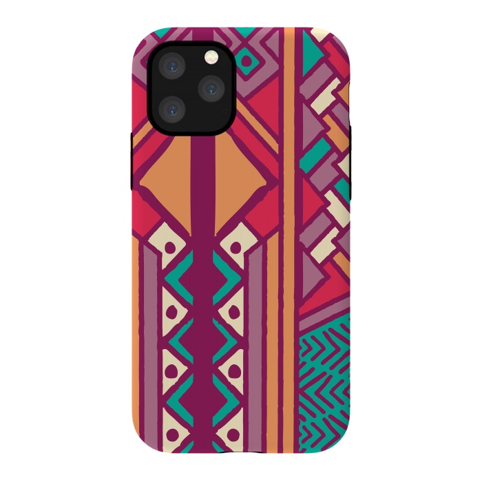iPhone 11 Pro StrongFit Tribal ethnic geometric pattern 001 by Jelena Obradovic