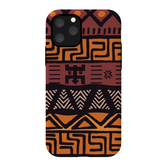 iPhone 11 Pro StrongFit Tribal ethnic geometric pattern 021 by Jelena Obradovic