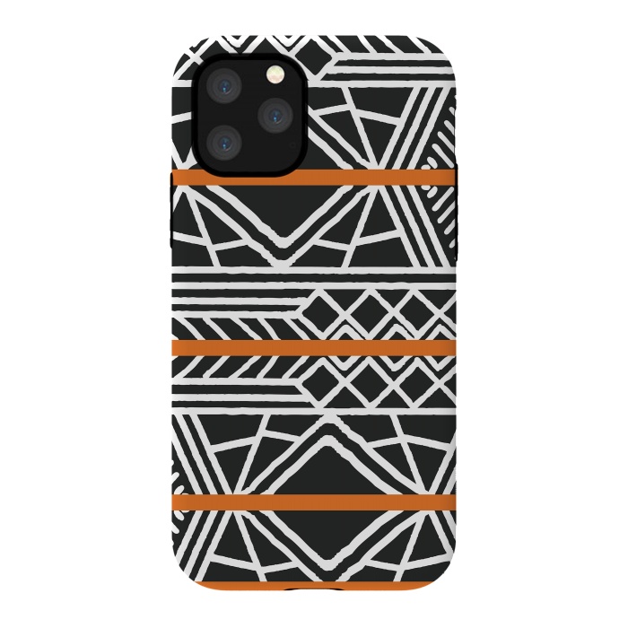 iPhone 11 Pro StrongFit Tribal ethnic geometric pattern 022 by Jelena Obradovic