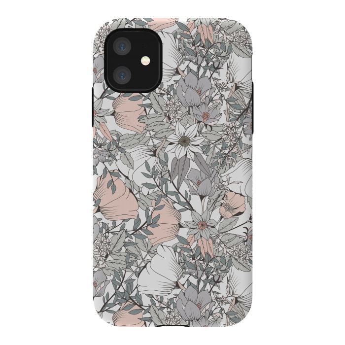 iPhone 11 StrongFit Botanical Pattern 016 by Jelena Obradovic