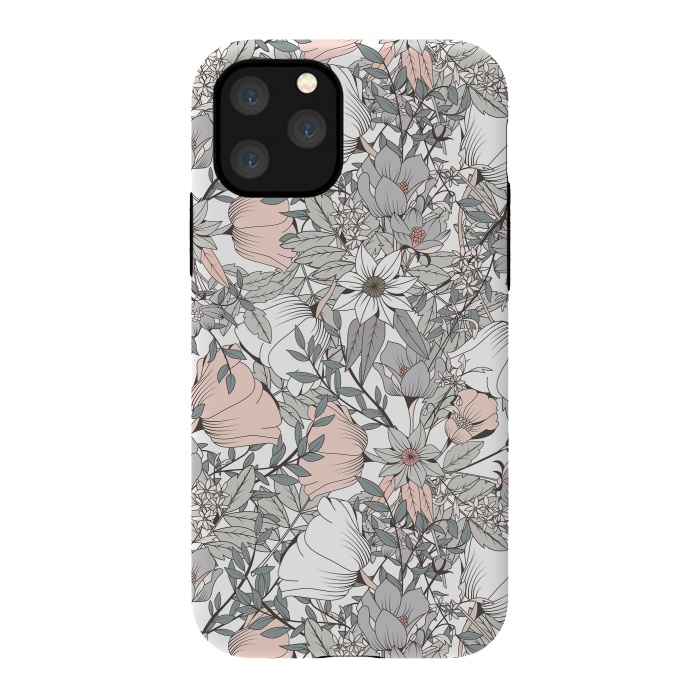 iPhone 11 Pro StrongFit Botanical Pattern 016 by Jelena Obradovic