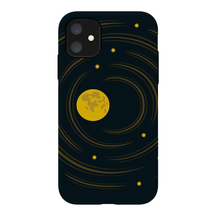 iPhone 11 StrongFit Geek Abstract Stars And Moon by Boriana Giormova