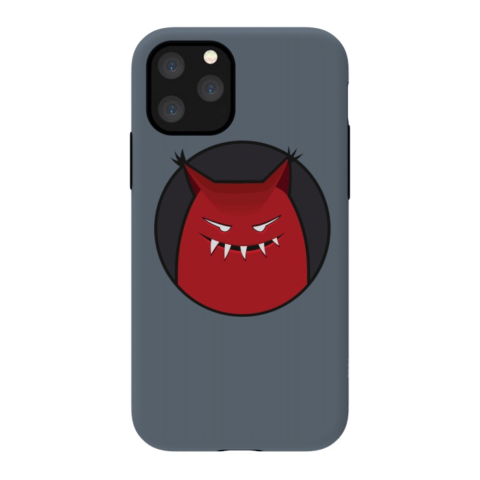 iPhone 11 Pro StrongFit Red Evil Monster With Pointy Ears by Boriana Giormova