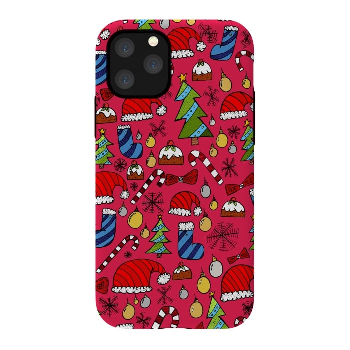 iPhone 11 Pro StrongFit The Christmas Pattern by Steve Wade (Swade)