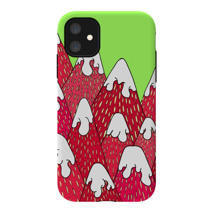iPhone 11 StrongFit Strawberry Mountains by Steve Wade (Swade)