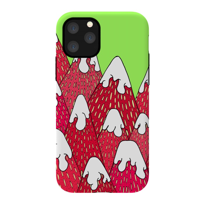 iPhone 11 Pro StrongFit Strawberry Mountains by Steve Wade (Swade)