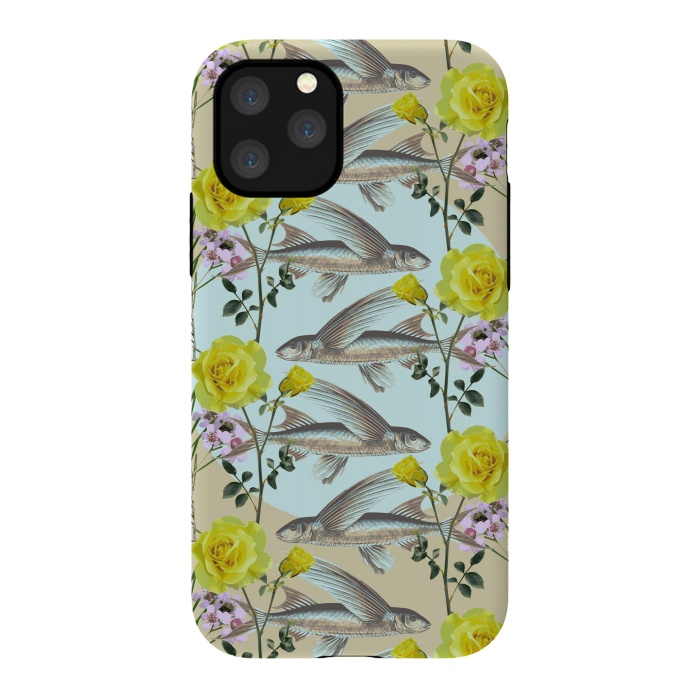 iPhone 11 Pro StrongFit Floral Fishies by Zala Farah