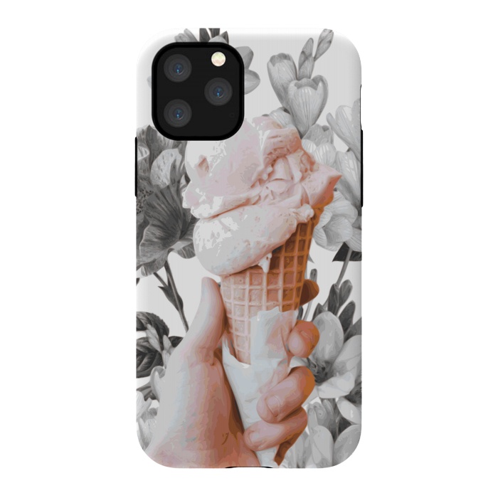 iPhone 11 Pro StrongFit Floral Ice-Cream by Zala Farah