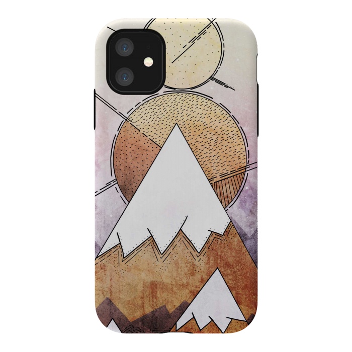 iPhone 11 StrongFit Metal Mountains by Steve Wade (Swade)