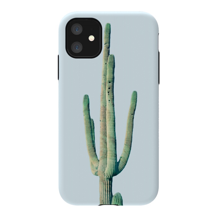 iPhone 11 StrongFit Loner Cactus by Uma Prabhakar Gokhale