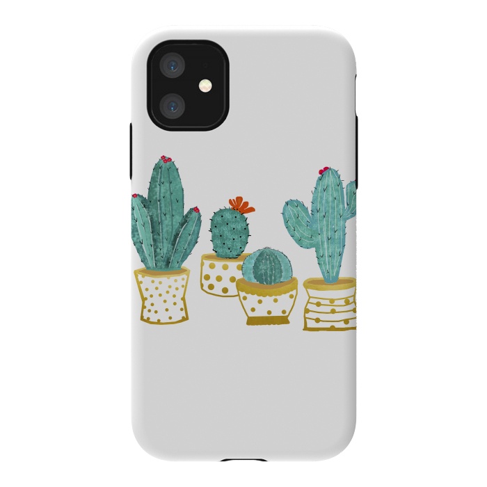 iPhone 11 StrongFit Cactus Garden V2 by Uma Prabhakar Gokhale