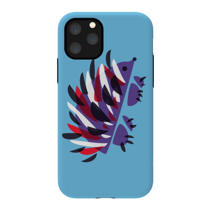 iPhone 11 Pro StrongFit Abstract Colorful Hedgehog by Boriana Giormova