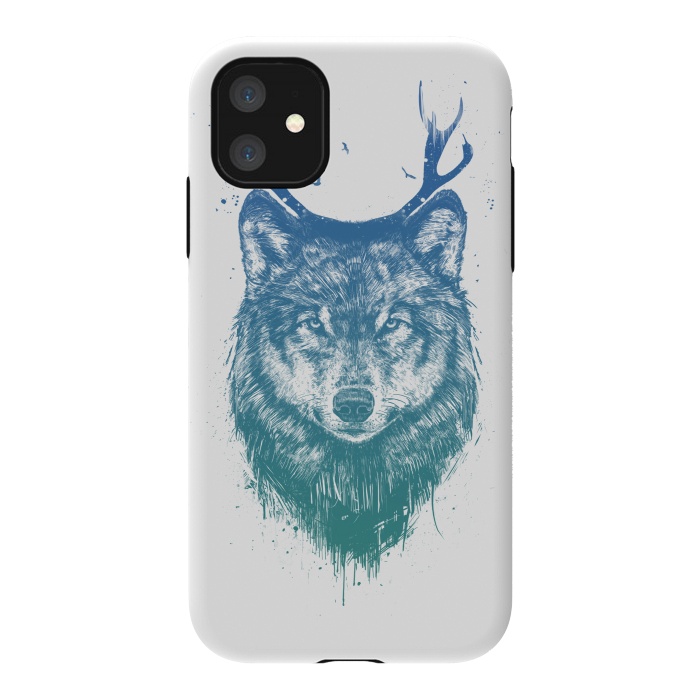 iPhone 11 StrongFit Deer wolf by Balazs Solti