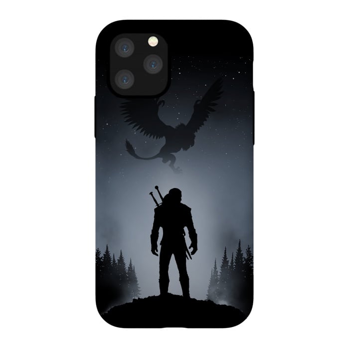 iPhone 11 Pro StrongFit White Wolf by Denis Orio Ibañez