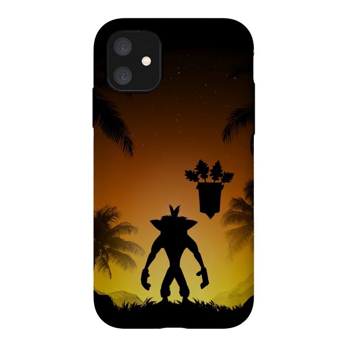 iPhone 11 StrongFit Protector of the island by Denis Orio Ibañez