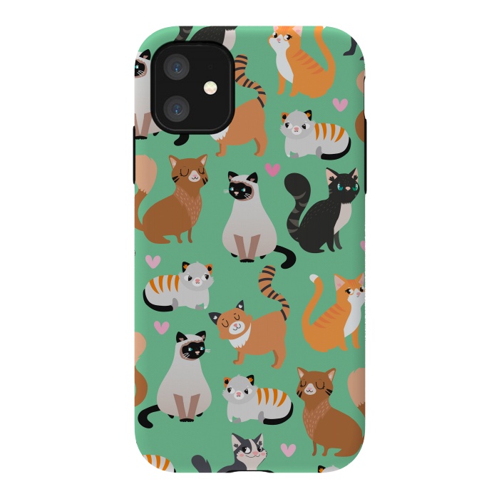 iPhone 11 StrongFit Cats cats cats by Maria Jose Da Luz