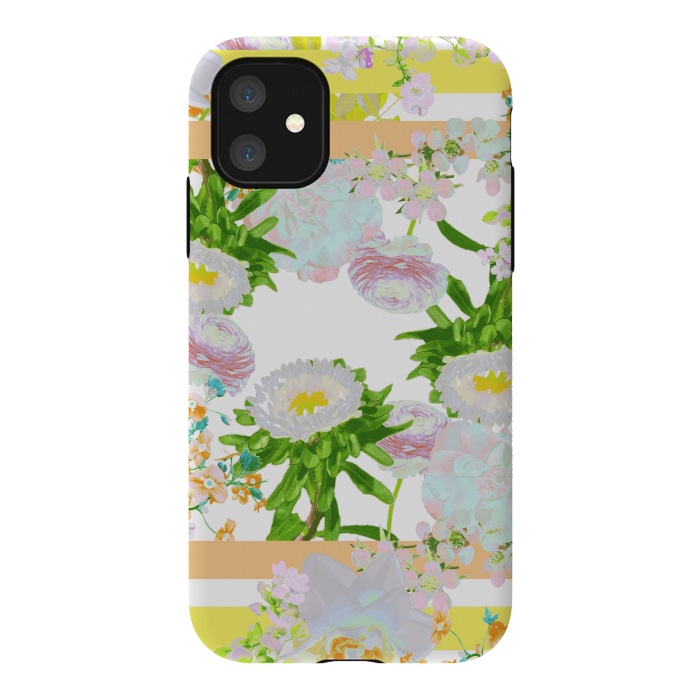 iPhone 11 StrongFit Floral Frame Collage by Zala Farah