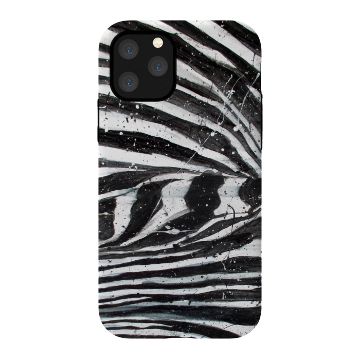 iPhone 11 Pro StrongFit Zebra Stripes by ECMazur 