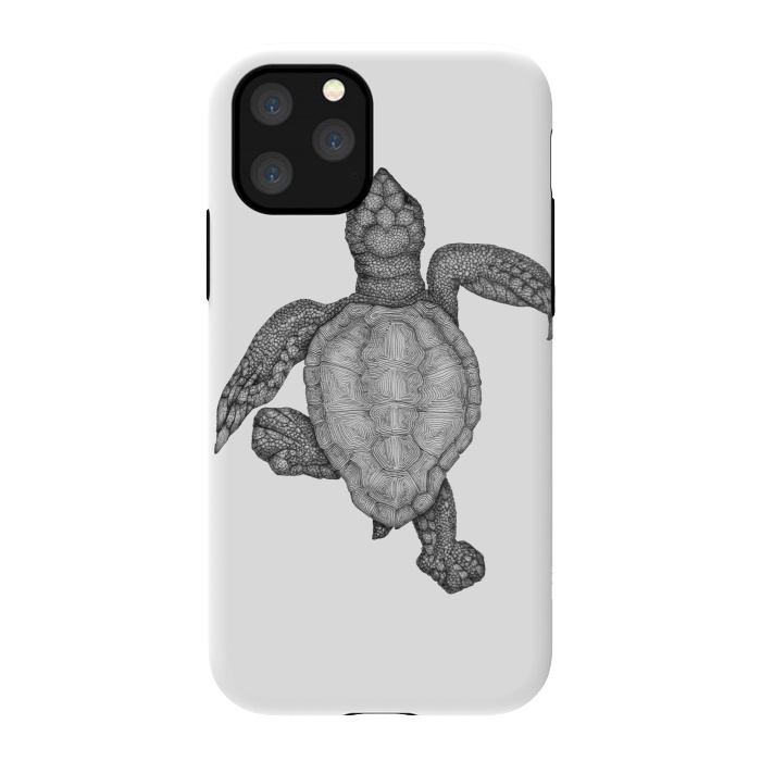 iPhone 11 Pro StrongFit Baby Sea Turtle by ECMazur 