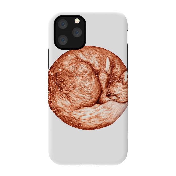 iPhone 11 Pro StrongFit Fox and Snow by ECMazur 