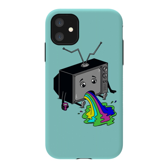 iPhone 11 StrongFit Vomit tv 2 by Coffee Man