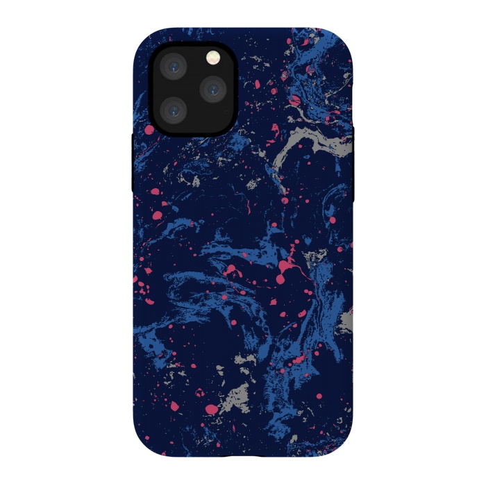 iPhone 11 Pro StrongFit Marble Blue by Susanna Nousiainen
