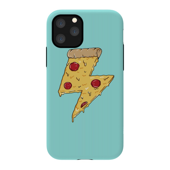 iPhone 11 Pro StrongFit Pizza power green by Coffee Man