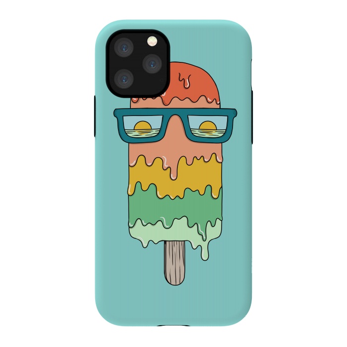 iPhone 11 Pro StrongFit Hot Ice Cream Green by Coffee Man