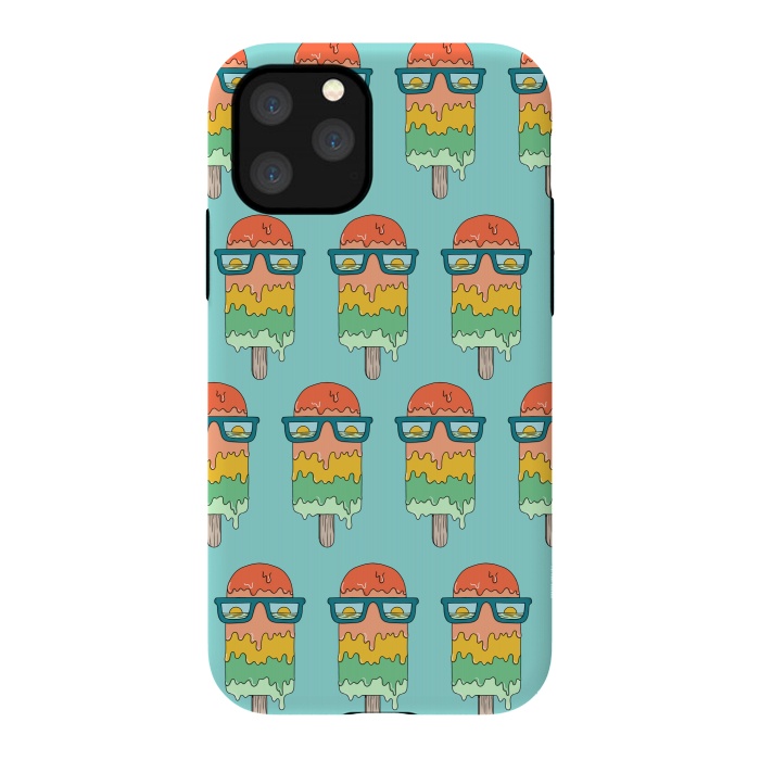 iPhone 11 Pro StrongFit Hot Ice Cream pattern green by Coffee Man