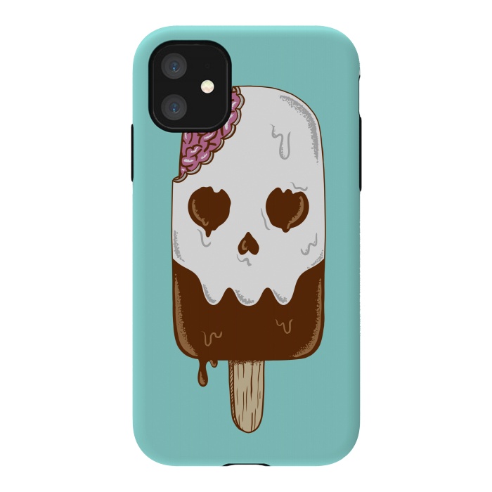 iPhone 11 StrongFit Skull Ice Cream by Coffee Man