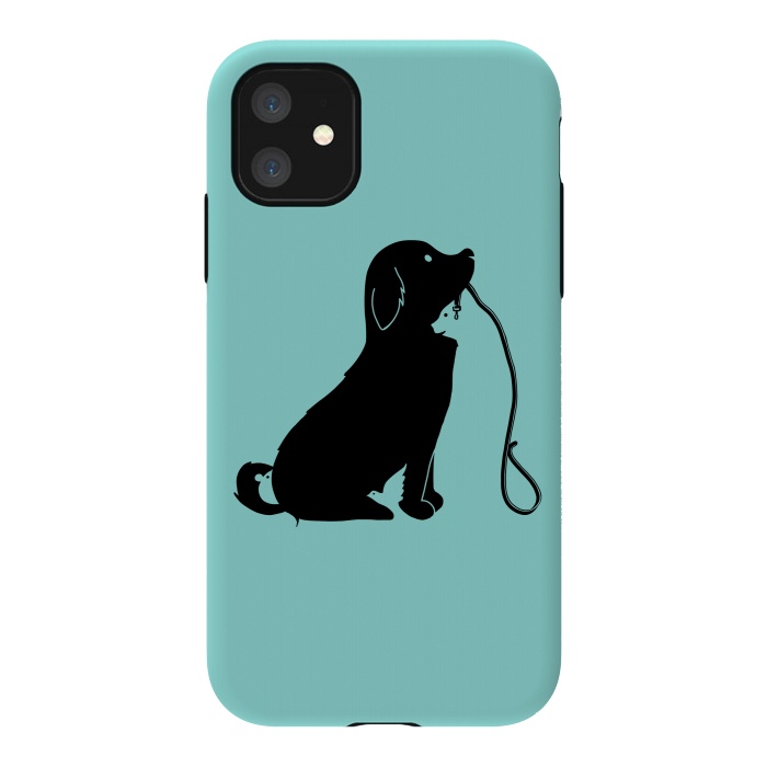 iPhone 11 StrongFit Animals green by Coffee Man
