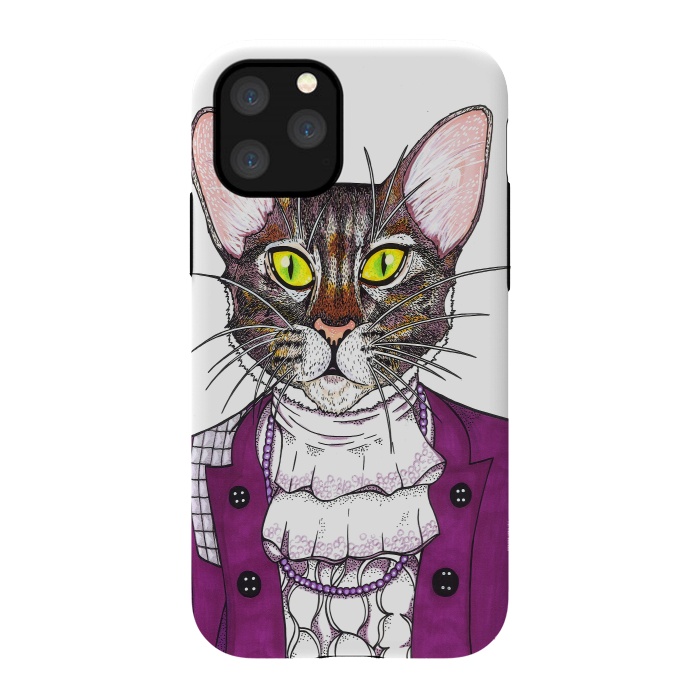 iPhone 11 Pro StrongFit CatPrince by Varo Lojo